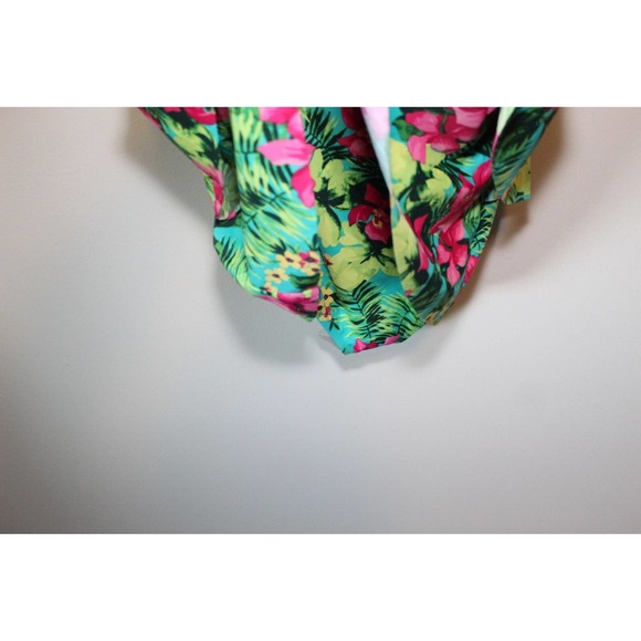 Catherines Tropical Floral Tiered Swimdress One Piece Swimsuit Plus 30W H14335 - Picture 11 of 11